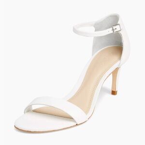 Elegant White Wedding Heels